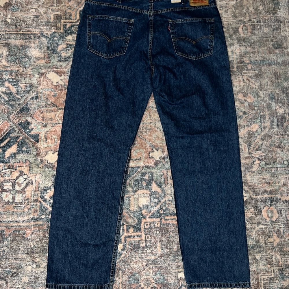 505 Levi's Blue Straight Jeans Classic Denim